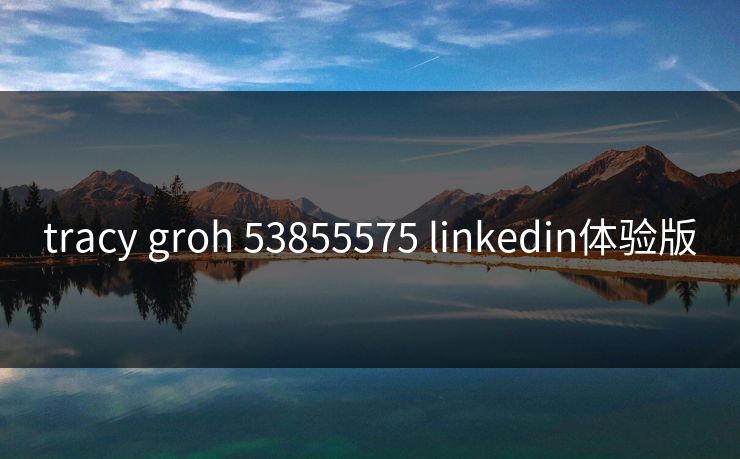 tracy groh 53855575 linkedin体验版